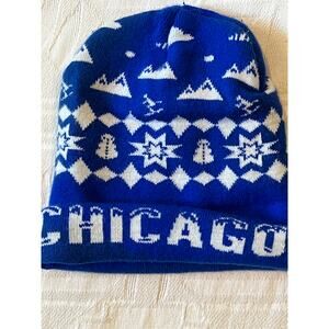 Chicago Blue Acrylic Knit Cap